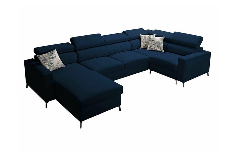 Galbally 5-sits Hörnbäddsoffa NO_BRAND Dark blue