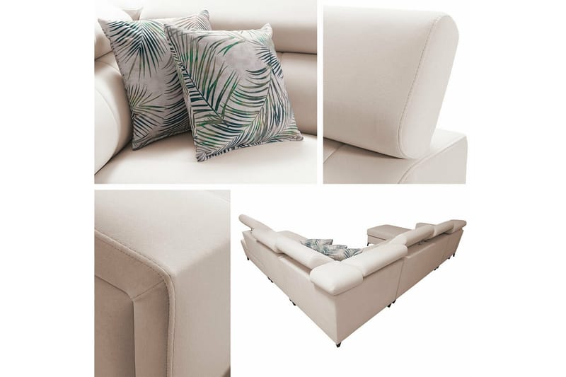 Galbally 5-sits Hörnbäddsoffa NO_BRAND Dark brown - Möbler - Soffa - Bäddsoffa - Hörnbäddsoffa