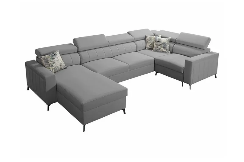 Galbally 5-sits Hörnbäddsoffa NO_BRAND Grey