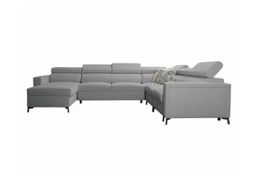 Galbally 5-sits Hörnbäddsoffa NO_BRAND Light grey/Dark grey - Möbler - Soffa - Bäddsoffa - Hörnbäddsoffa