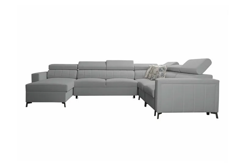 Galbally 5-sits Hörnbäddsoffa NO_BRAND Light grey/Dark grey
