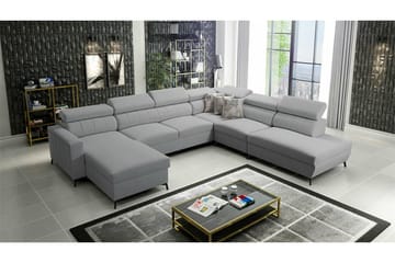 Galbally 5-sits Hörnbäddsoffa NO_BRAND Light grey/Dark grey - Möbler - Soffa - Bäddsoffa - Hörnbäddsoffa