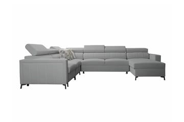Galbally 5-sits Hörnbäddsoffa NO_BRAND Ljusgrå - Möbler - Soffa - Bäddsoffa - Hörnbäddsoffa
