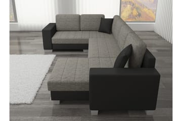 Gallicanta Hörnbäddsoffa - Svart - Möbler - Soffa - Bäddsoffa - Hörnbäddsoffa