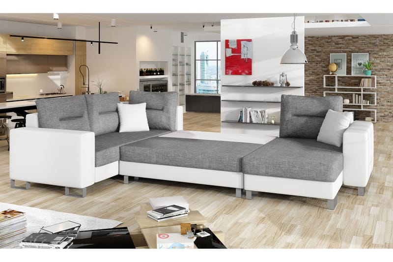 Hörnbäddsoffa Gambia med Divan - Hörnbäddsoffa