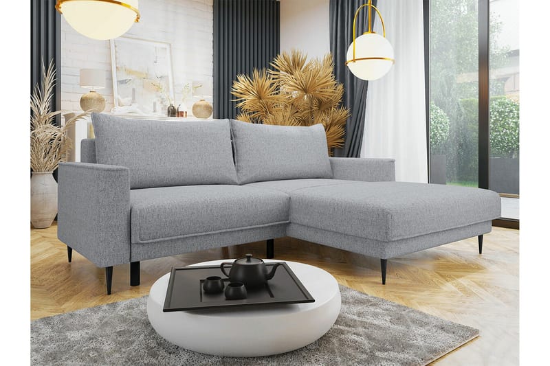 Graystone 2-sits Hörnbäddsoffa - Ljusgrå - Möbler - Soffa - Bäddsoffa - Hörnbäddsoffa