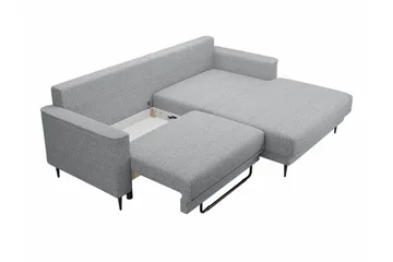 Graystone 2-sits Hörnbäddsoffa - Mörkgrå - Möbler - Soffa - Bäddsoffa - Hörnbäddsoffa
