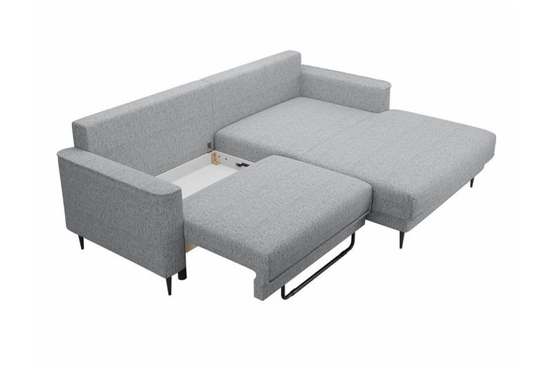 Graystone 2-sits Hörnbäddsoffa - Mörkgrå - Möbler - Soffa - Bäddsoffa - Hörnbäddsoffa