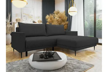 Graystone 2-sits Hörnbäddsoffa - Mörkgrå - Möbler - Soffa - Bäddsoffa - Bäddsoffa divan