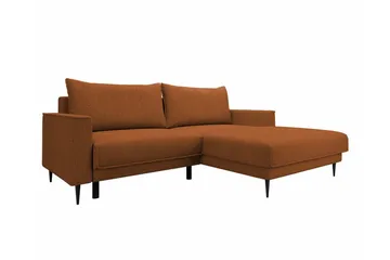 Graystone 2-sits Hörnbäddsoffa - Orange - Möbler - Soffa - Bäddsoffa - Hörnbäddsoffa