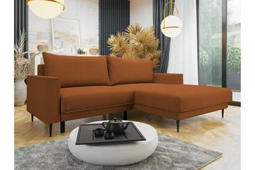 Graystone 2-sits Hörnbäddsoffa - Orange - Möbler - Soffa - Bäddsoffa - Hörnbäddsoffa