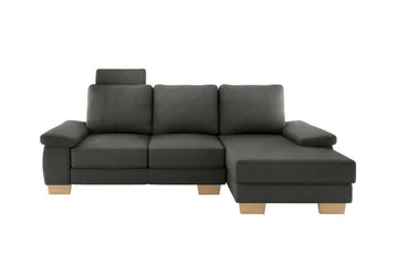 Graystone 3-sits Höger Hörnbäddsoffa 130x193 cm med Förvaring i Tyg - Grå - Möbler - Soffa - Bäddsoffa - Bäddsoffa divan