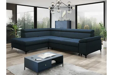 Graystone 3-sits Hörnbäddsoffa - Blå - Möbler - Soffa - Bäddsoffa - Hörnbäddsoffa