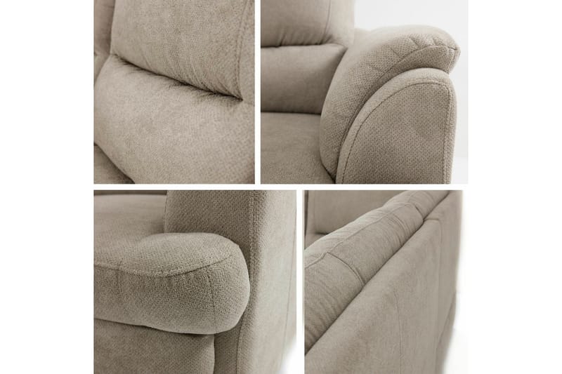 Graystone 3-sits Hörnbäddsoffa - Cream - Möbler - Soffa - Bäddsoffa - Hörnbäddsoffa