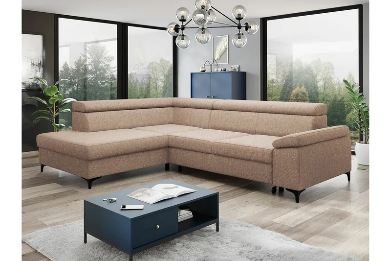 Graystone 3-sits Hörnbäddsoffa - Ljusbrun - Möbler - Soffa - Bäddsoffa - Hörnbäddsoffa