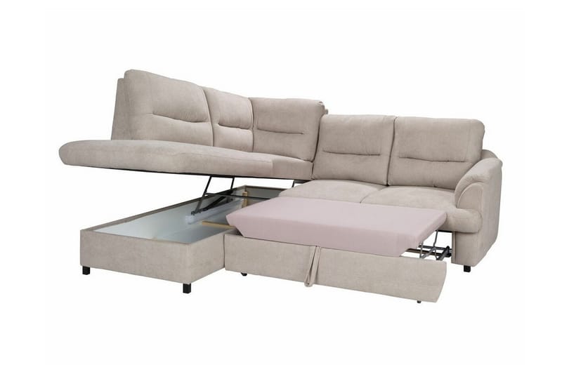 Graystone 3-sits Hörnbäddsoffa - Ljusgrå - Möbler - Soffa - Bäddsoffa - Hörnbäddsoffa
