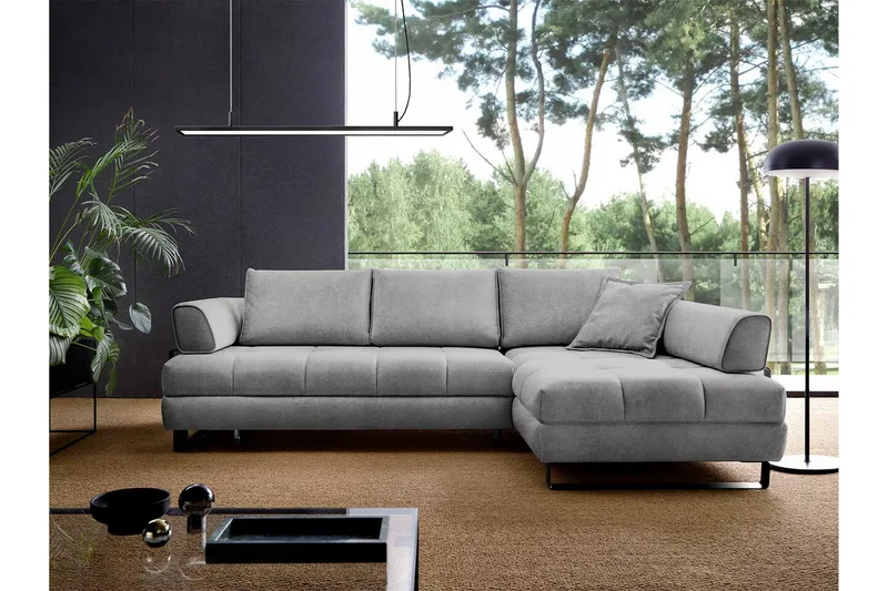 Graystone 3-sits Hörnbäddsoffa - Ljusgrå - Möbler - Soffa - Bäddsoffa - Hörnbäddsoffa