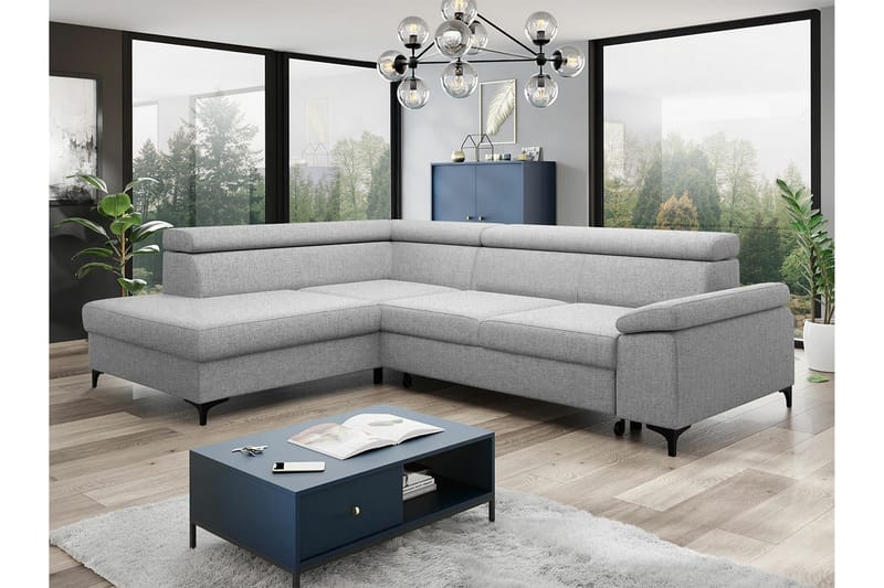 Graystone 3-sits Hörnbäddsoffa - Ljusgrå - Möbler - Soffa - Bäddsoffa - Hörnbäddsoffa