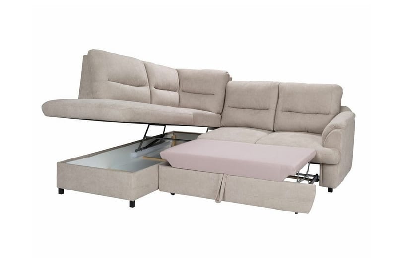 Graystone 3-sits Hörnbäddsoffa - Ljusgrå - Möbler - Soffa - Bäddsoffa - Hörnbäddsoffa