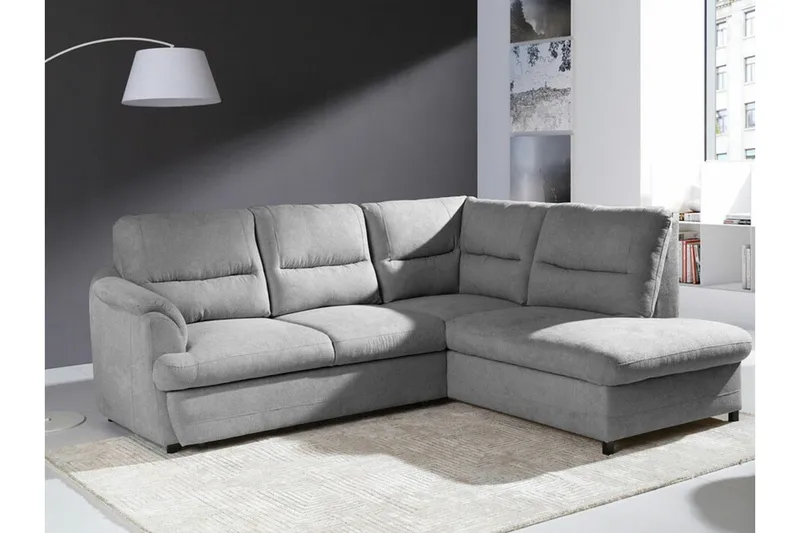 Graystone 3-sits Hörnbäddsoffa - Ljusgrå - Möbler - Soffa - Bäddsoffa - Hörnbäddsoffa