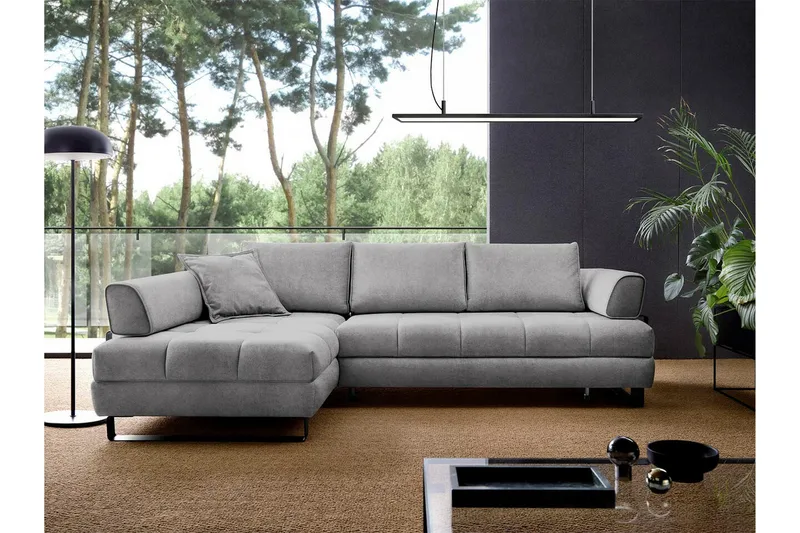 Graystone 3-sits Hörnbäddsoffa - Ljusgrå - Möbler - Soffa - Bäddsoffa - Hörnbäddsoffa