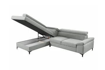 Graystone 3-sits Hörnbäddsoffa - Mörkgrå - Möbler - Soffa - Bäddsoffa - Hörnbäddsoffa