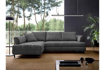 Graystone 3-sits Hörnbäddsoffa - Mörkgrå - Möbler - Soffa - Bäddsoffa - Hörnbäddsoffa
