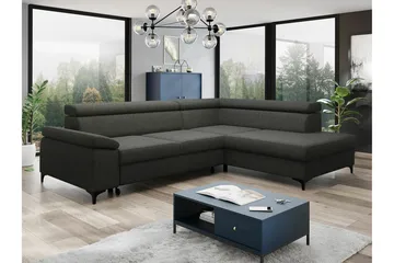 Graystone 3-sits Hörnbäddsoffa - Mörkgrå - Möbler - Soffa - Bäddsoffa - Hörnbäddsoffa