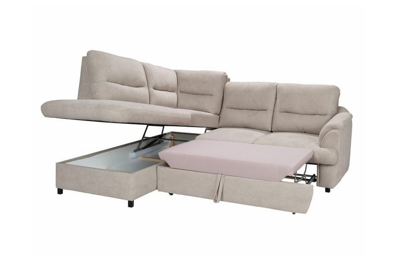 Graystone 3-sits Hörnbäddsoffa - Mörkgrå - Möbler - Soffa - Bäddsoffa - Hörnbäddsoffa