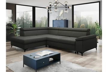 Graystone 3-sits Hörnbäddsoffa - Mörkgrå - Möbler - Soffa - Bäddsoffa - Hörnbäddsoffa