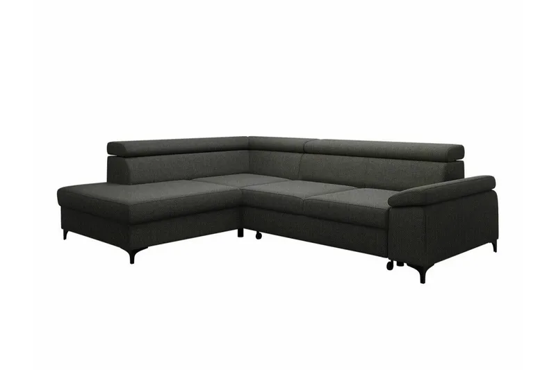 Graystone 3-sits Hörnbäddsoffa - Mörkgrå - Möbler - Soffa - Bäddsoffa - Hörnbäddsoffa