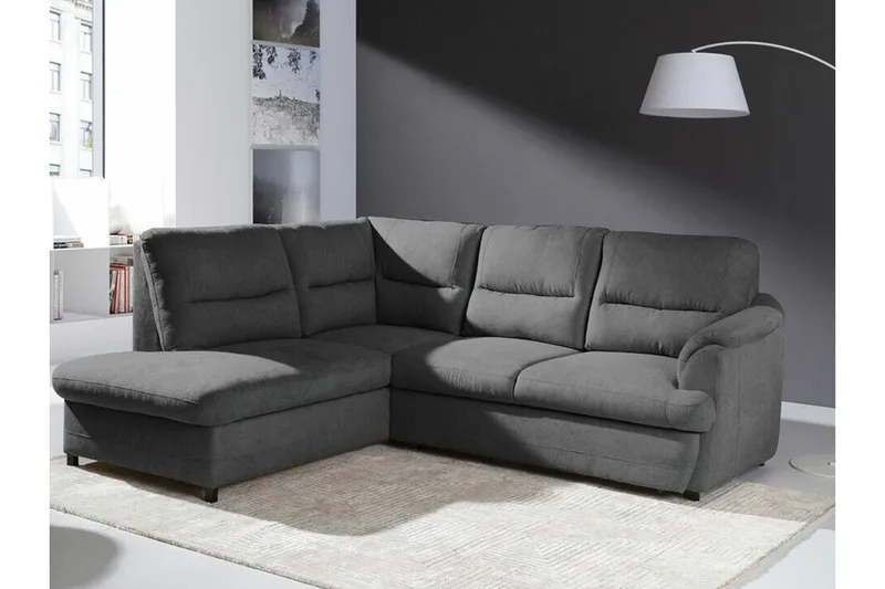 Graystone 3-sits Hörnbäddsoffa - Mörkgrå - Möbler - Soffa - Bäddsoffa - Hörnbäddsoffa