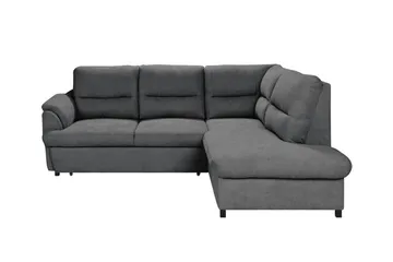 Graystone 3-sits Hörnbäddsoffa - Mörkgrå - Möbler - Soffa - Bäddsoffa - Hörnbäddsoffa