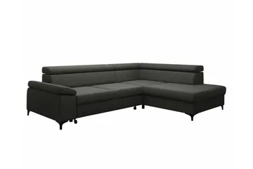 Graystone 3-sits Hörnbäddsoffa - Mörkgrå - Möbler - Soffa - Bäddsoffa - Hörnbäddsoffa