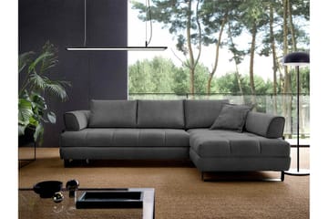 Graystone 3-sits Hörnbäddsoffa - Mörkgrå - Möbler - Soffa - Bäddsoffa - Hörnbäddsoffa