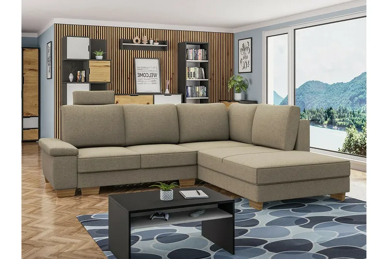 Graystone 3-sits Hörnbäddsoffa - Möbler - Soffa - Bäddsoffa - Hörnbäddsoffa