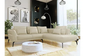 Graystone 4-sits Hörnbäddsoffa beige - Möbler - Soffa - Bäddsoffa - Hörnbäddsoffa