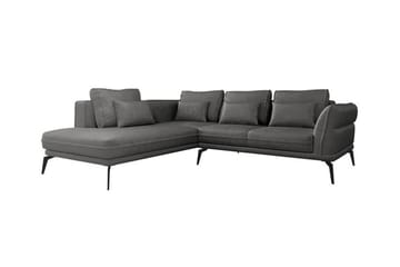 Graystone 4-sits Hörnbäddsoffa NO_BRAND Dark grey - Möbler - Soffa - Divansoffa & schäslongsoffa - 4 sits soffa med divan