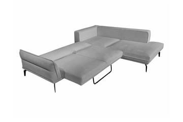 Graystone 4-sits Hörnbäddsoffa NO_BRAND Dark grey - Möbler - Soffa - Divansoffa & schäslongsoffa - 4 sits soffa med divan