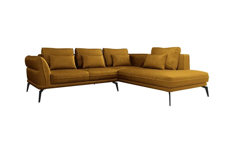 Graystone 4-sits Hörnbäddsoffa NO_BRAND Dark yellow