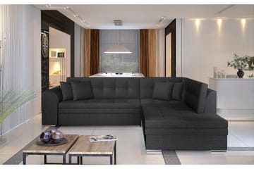 Hörnbäddsoffa Fuentre - Grå - Möbler - Soffa - Bäddsoffa - Hörnbäddsoffa
