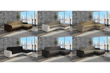 Hörnbäddsoffa Libere med Divan - Svart - Möbler - Soffa - Bäddsoffa - Hörnbäddsoffa
