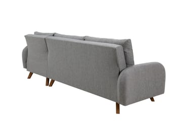 Hörnbäddsoffa Malkiat - Grå - Möbler - Soffa - Bäddsoffa - Bäddsoffa divan