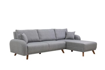 Hörnbäddsoffa Malkiat - Grå - Möbler - Soffa - Bäddsoffa - Bäddsoffa divan
