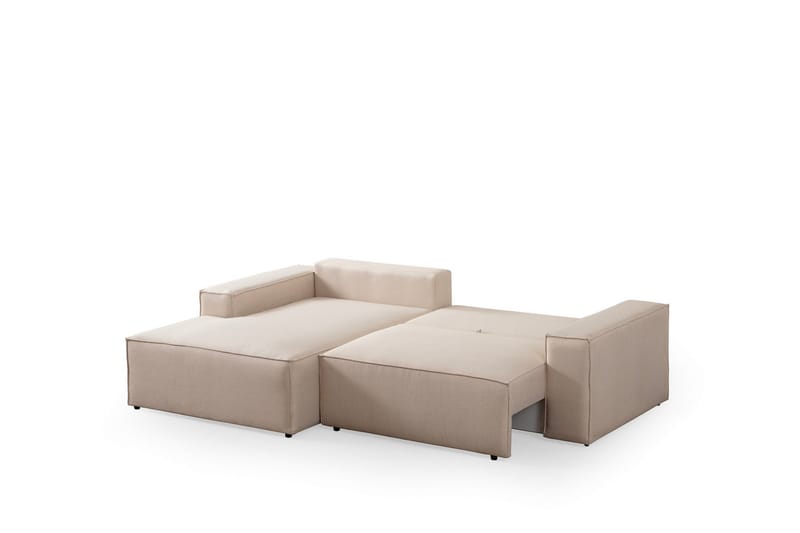Hörnbäddsoffa Munehiro - Ecru - Möbler - Soffa - Bäddsoffa - Hörnbäddsoffa