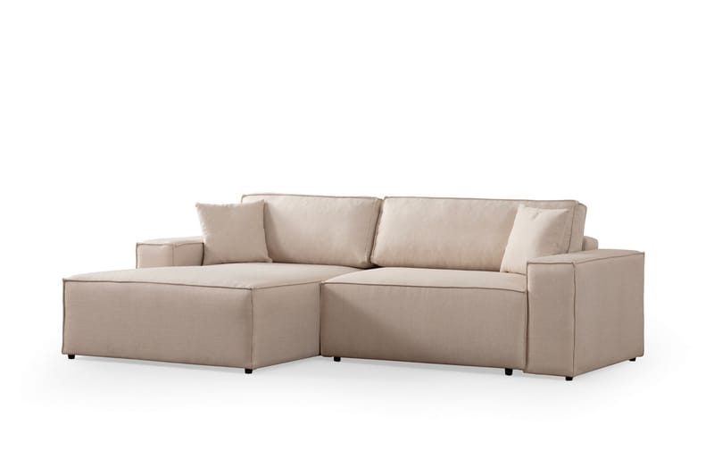 Hörnbäddsoffa Munehiro - Ecru - Möbler - Soffa - Bäddsoffa - Hörnbäddsoffa
