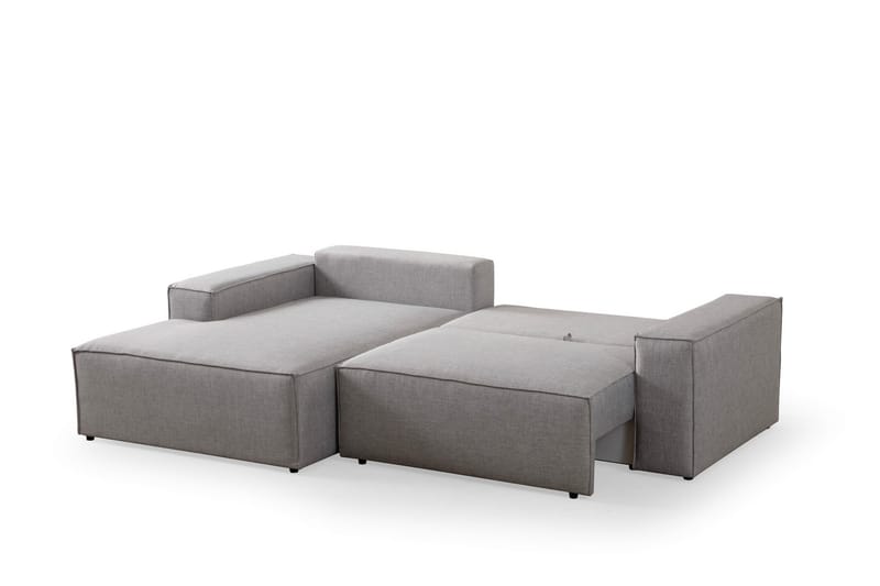 Hörnbäddsoffa Munehiro - Ljusgrå - Möbler - Soffa - Bäddsoffa - Hörnbäddsoffa