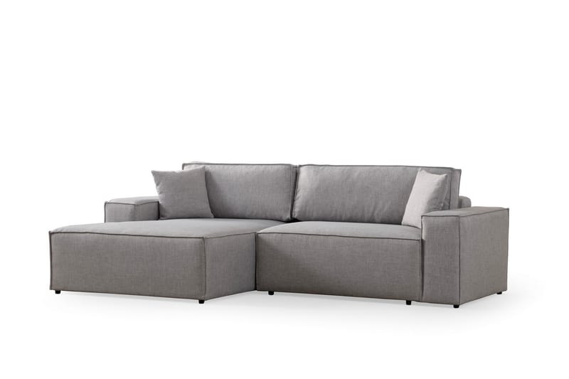 Hörnbäddsoffa Munehiro - Ljusgrå - Möbler - Soffa - Bäddsoffa - Hörnbäddsoffa