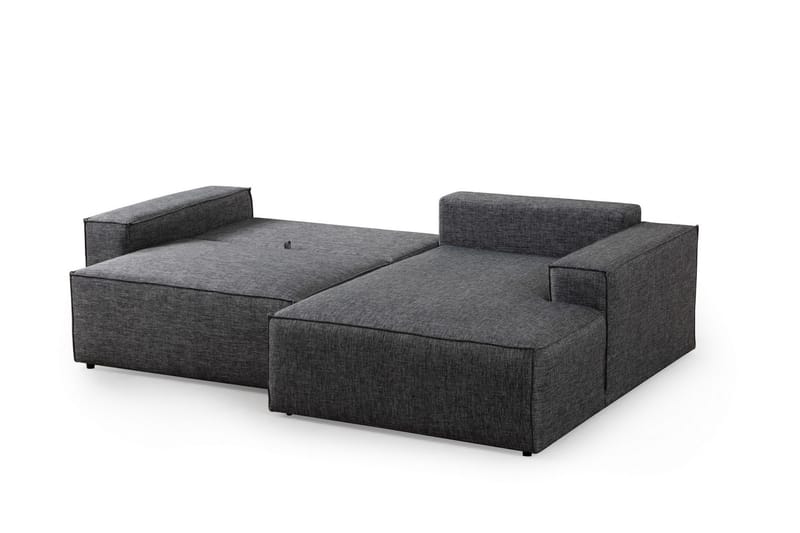 Hörnbäddsoffa Munehiro - Mörkgrå - Möbler - Soffa - Bäddsoffa - Hörnbäddsoffa