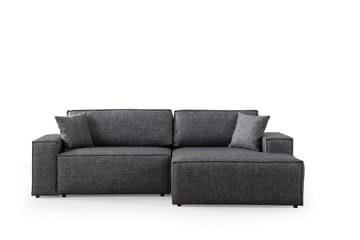 Hörnbäddsoffa Munehiro - Mörkgrå - Möbler - Soffa - Bäddsoffa - Hörnbäddsoffa